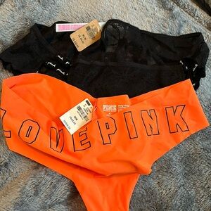 Pink Victoria’s Secret panties NWT size Medium